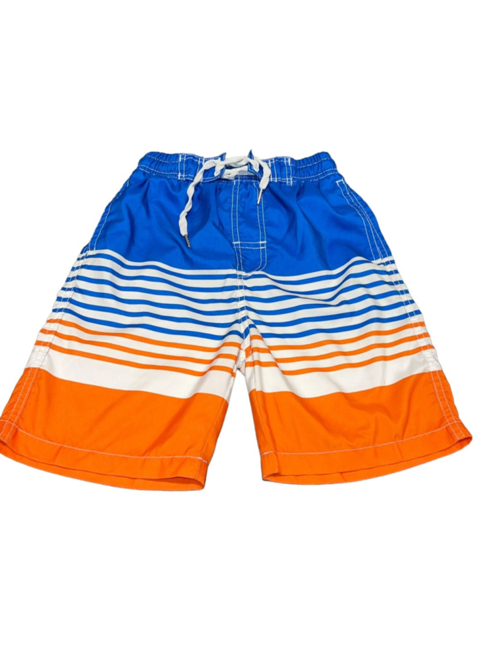 Kute 'n' Koo Boys Swim Shorts Size 10-12 Color Striped Block Quick Dry Beachwear